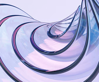 Abstract glass swirl gradient artwork